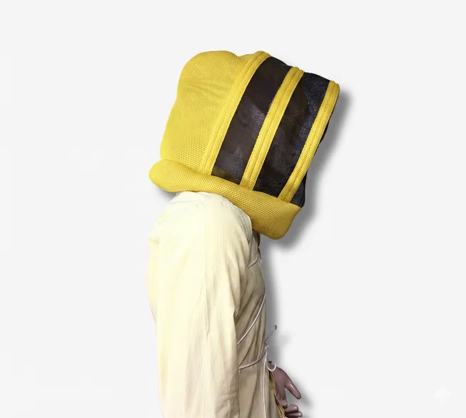 Careta de amarrar esgrima, para clima cálido ETERNA® — Amarillo
