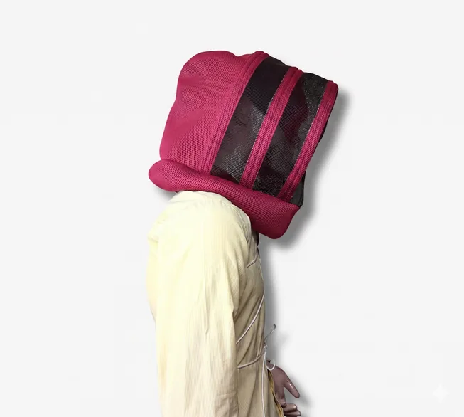 Careta de amarrar esgrima, para clima cálido ETERNA® — Fucsia