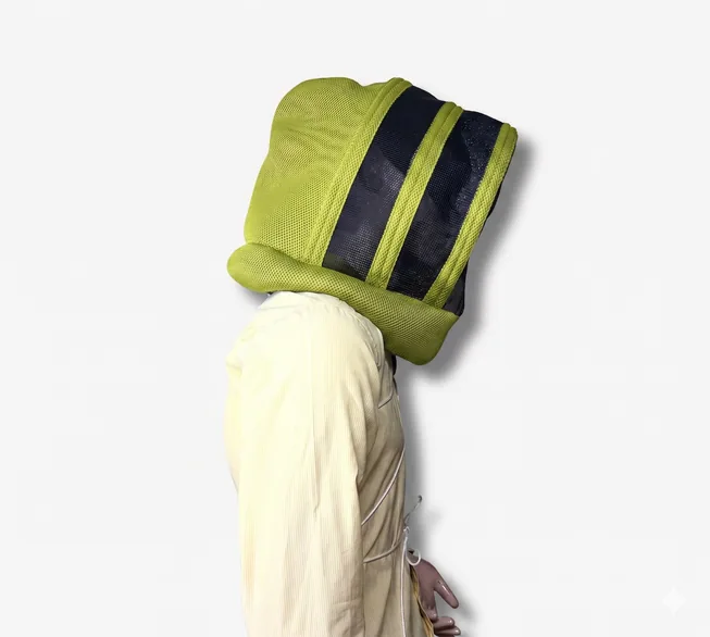 Careta de amarrar esgrima, para clima cálido ETERNA® — Verde Limón