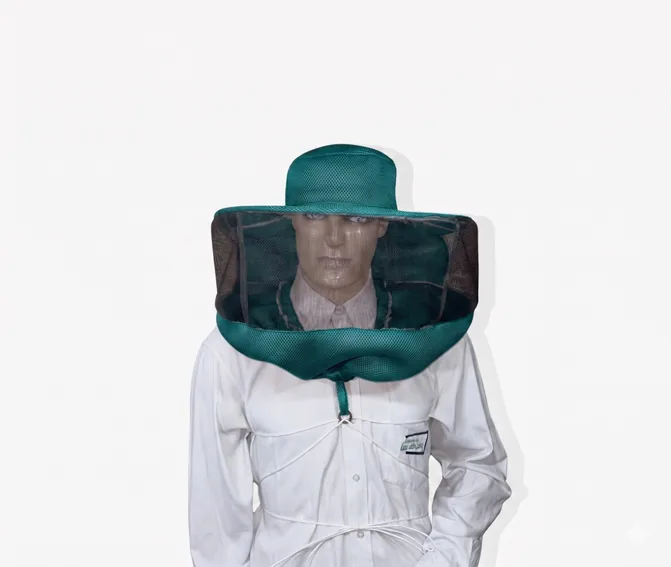 Careta de amarrar tipo sombrero, para clima cálido ETERNA® — Verde Esmeralda