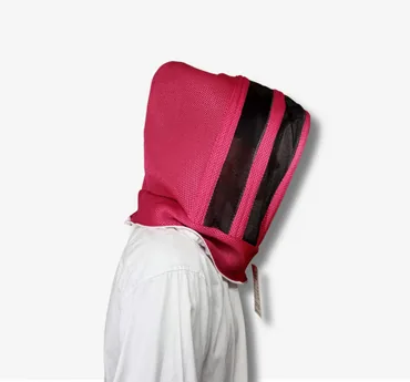 Careta con cremallera esgrima, para clima cálido ETERNA® — Fucsia