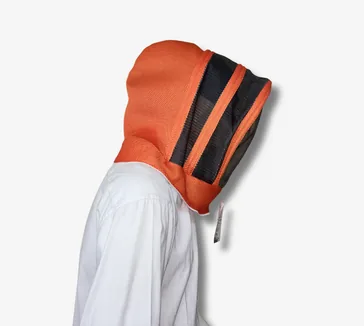 Careta con cremallera esgrima, para clima cálido ETERNA® — Naranja
