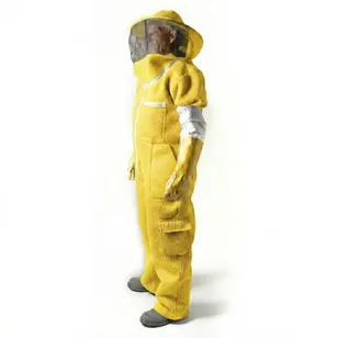 Overol con careta sombrero, para clima cálido ETERNA® — Amarillo